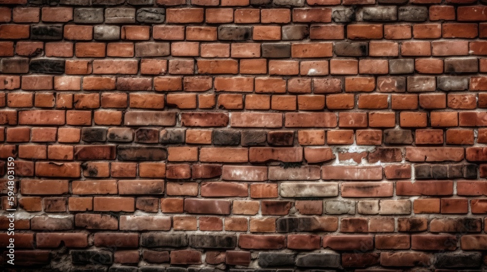 Fototapeta premium the old red brick wall