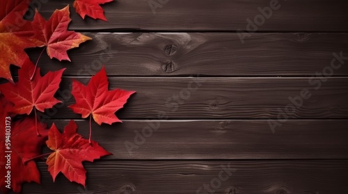 Canada Day. Canadian symbols, maple leaf, Canadian flag, background. Generative AI photo