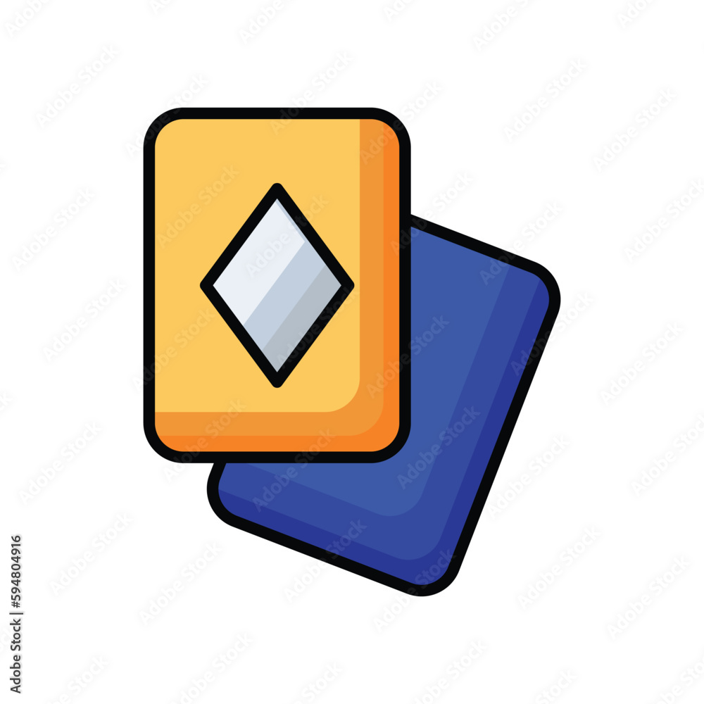 Game Cards icons Stock illustration. Game Cards icons Stock illustration.