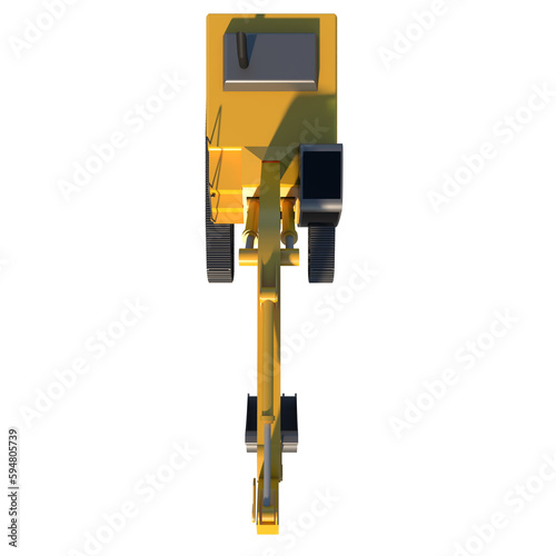 Hydraulic excavator 1- Top view png