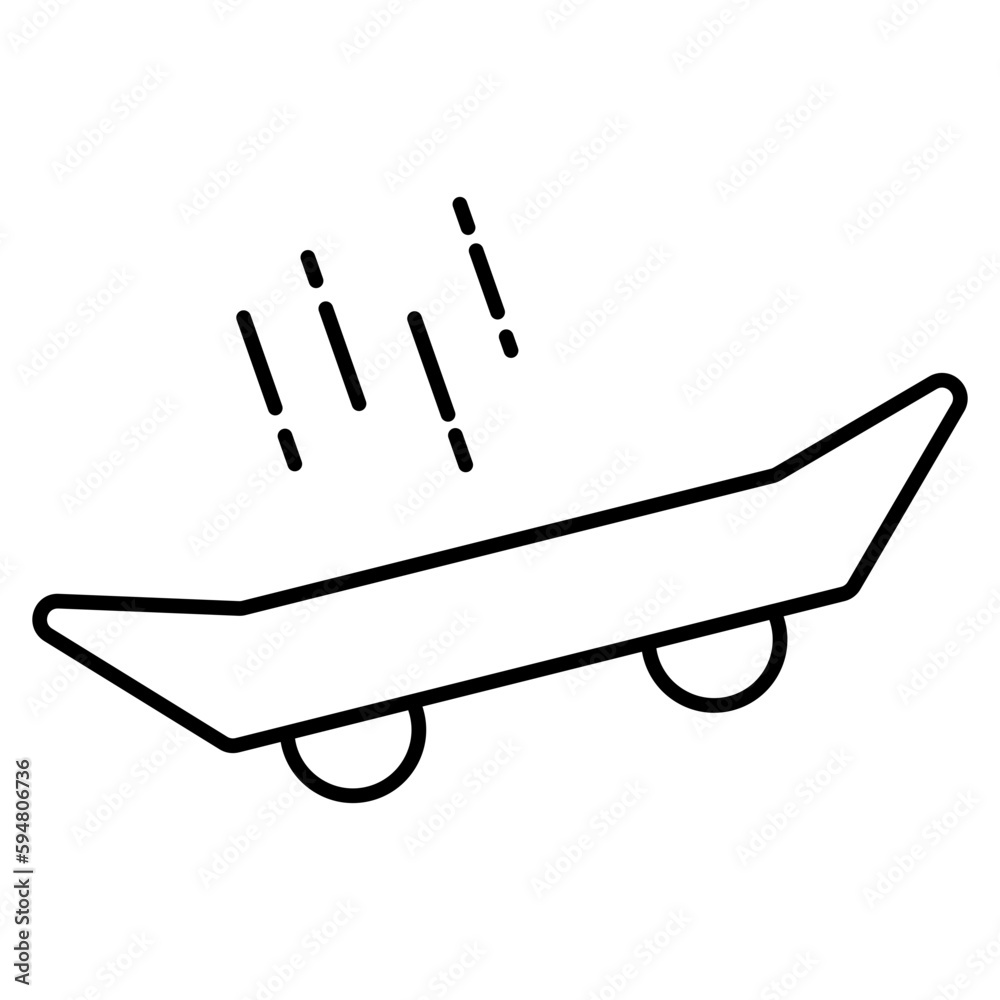 An icon design of skateboard An icon design of skateboard