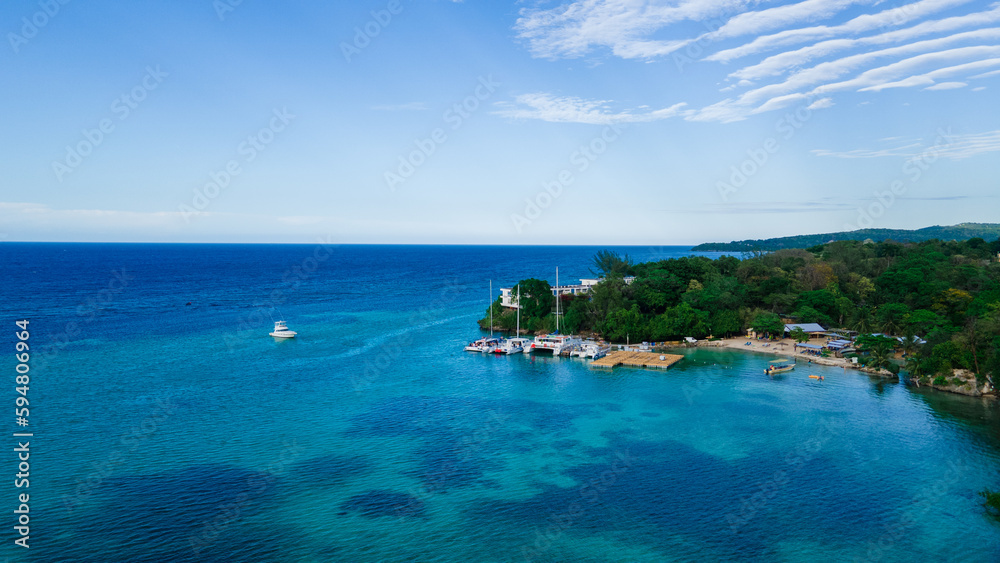 Fototapeta premium Caribbean sea