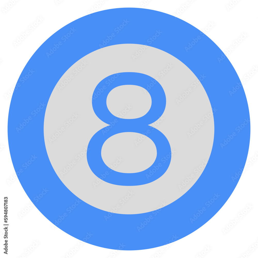 A trendy vector design of billiard ball A trendy vector design of billiard ball