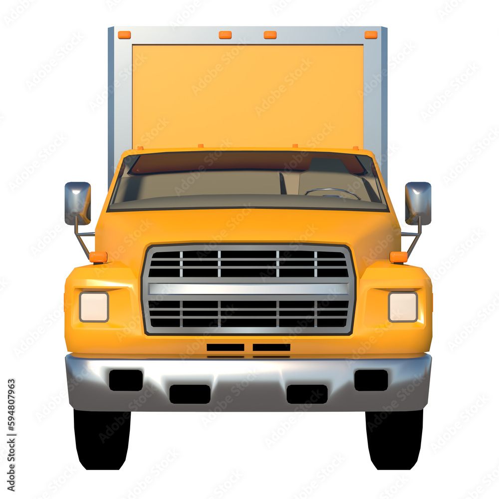 Cargo Van Truck 1- Front view png