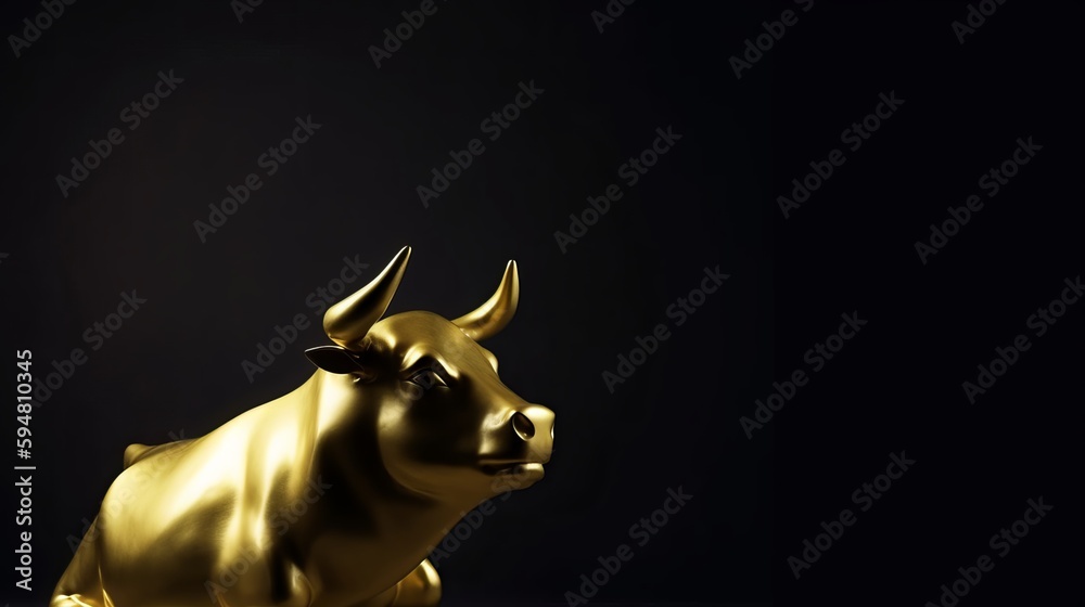 Bull Market: A Golden Opportunity - With Copy Space Bull Market: A Golden Opportunity - With Copy Space