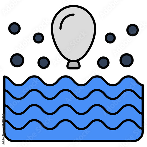 Creative design icon of water balloon 