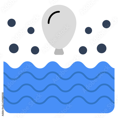 Creative design icon of water balloon 