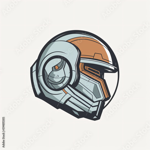 Space Helmet Illustration - Generated with Generative AI Tools