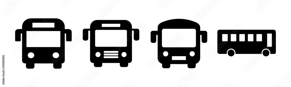 Bus icon vector illustration. bus sign and symbol. transport symbol Bus icon vector illustration. bus sign and symbol. transport symbol
