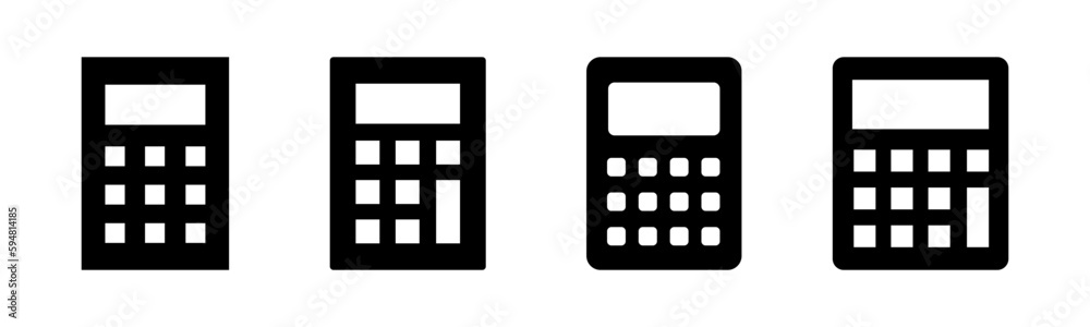 Calculator icon vector illustration. Accounting calculator sign and symbol. Calculator icon vector illustration. Accounting calculator sign and symbol.