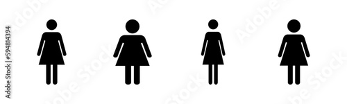 Female icon vector illustration. woman sign and symbol