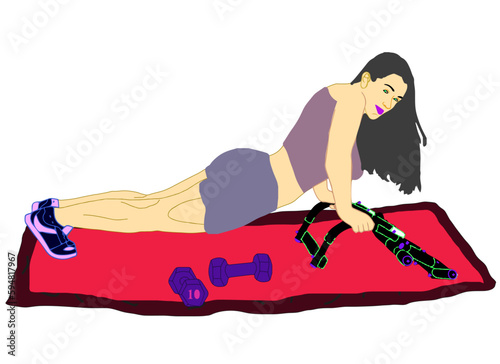 Push-up exercises for the back