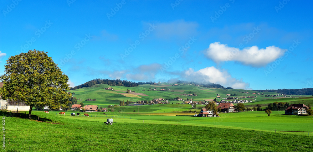 Gemeinde Biglen im Bern-Mittelland, Kanton Bern (Schweiz)