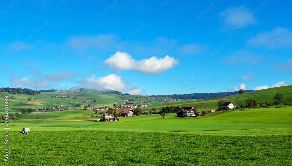 Gemeinde Biglen im Bern-Mittelland, Kanton Bern (Schweiz)