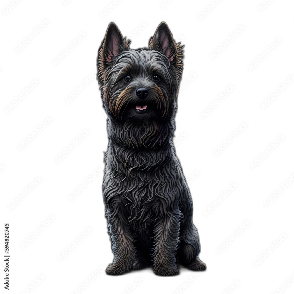 An illustration dog(Cairn Terrier)