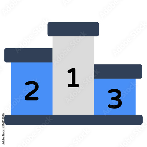 Position ranking board, icon of leaderboard
