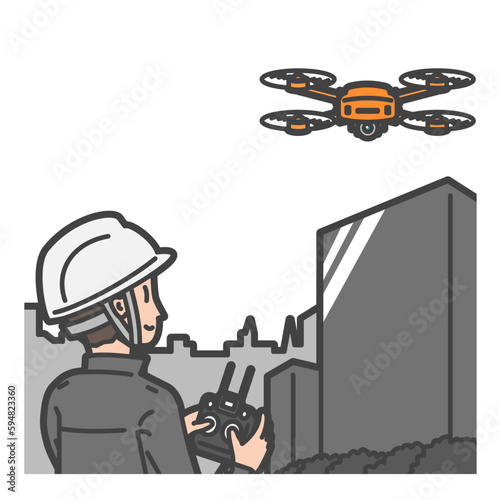 無人航空機・ドローンを運用する作業員・パイロット（航空法：目視内飛行）