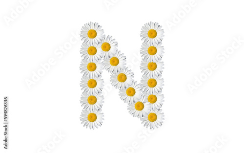 floral alphabet letter a