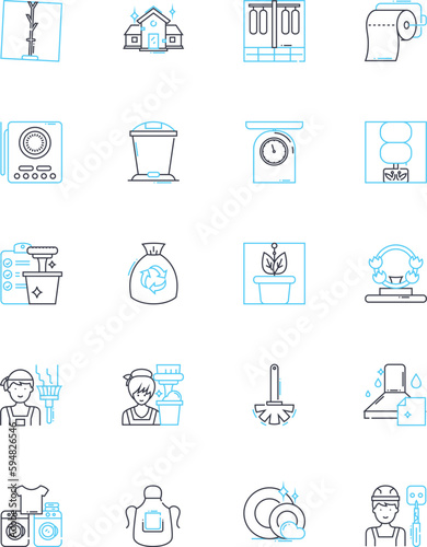 Table linear icons set. Furniture, Surface, Dining, Kitchen, Desk, Coffee, End line vector and concept signs. Side,Console,Folding outline illustrations