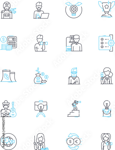 Petite firm linear icons set. Compact, Trim, Petite, Dainty, Petite-framed, Sleek, Svelte line vector and concept signs. Slim,Tiny,Little outline illustrations
