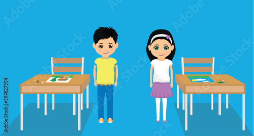 the happiness of two parents painted