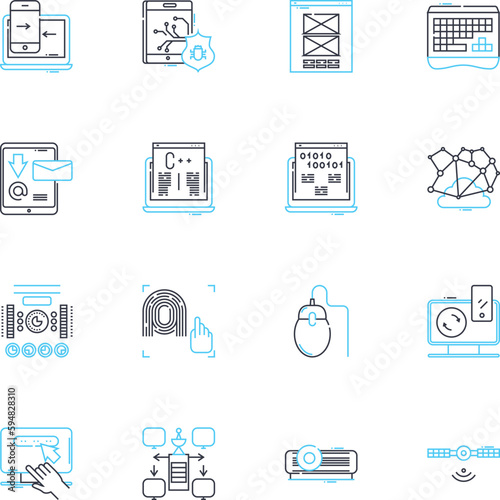 Renewable resources linear icons set. Solar, Wind, Hydro, Geothermal, Biomass, Tidal, Wave line vector and concept signs. Photovoltaic,Thermal,Biofuel outline illustrations