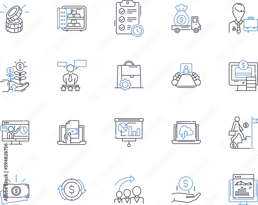 Augmented tech line icons collection. Hologram, Overlay, Innovation, Immersive, Enhance, Rendering, Interactive vector and linear illustration. Simulation,Virtual,Projection outline signs set