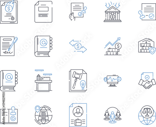 Customer desk line icons collection. Support, Service, Satisfaction, Assistance, Help, Response, User-friendly vector and linear illustration. Solution,Inquiry,Communication outline signs set