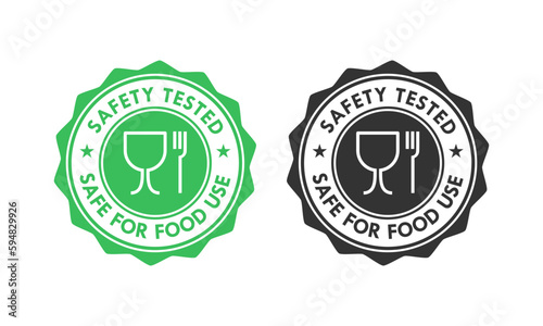 food grade design logo template illustration