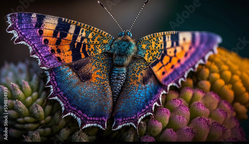 花の上の蝶々 butterfly on a flower | Generative AI
