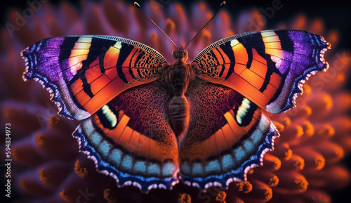花の上の蝶々 butterfly on a flower | Generative AI