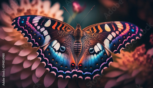 花の上の蝶々 butterfly on a flower | Generative AI