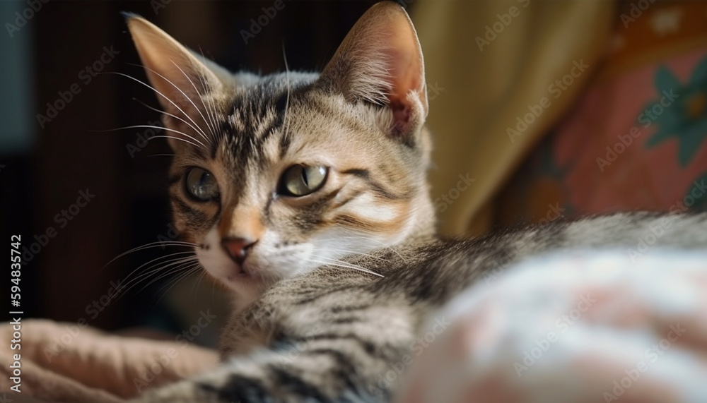 Softness and charm in one playful feline generated by AI