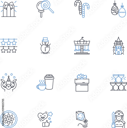 Emulating role models line icons collection. Inspiration, Mentorship, Guidance, Imitation, Heroism, Exemplary, Admirable vector and linear illustration. Idolization,Emulation,Success outline signs set