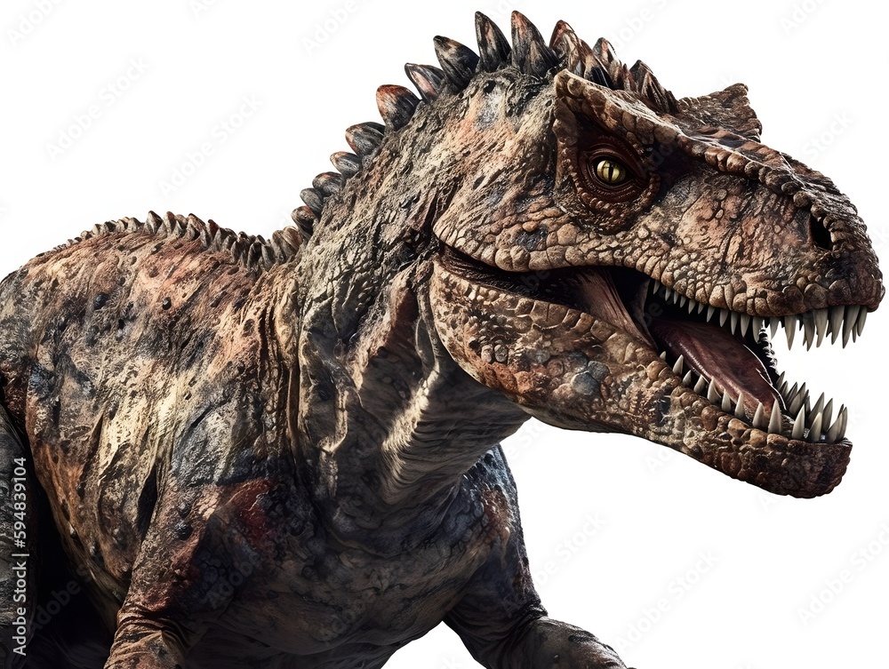 Fototapeta premium tyrannosaurus rex dinosaur isolated