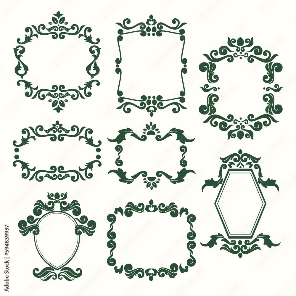 Naklejka premium set of frames