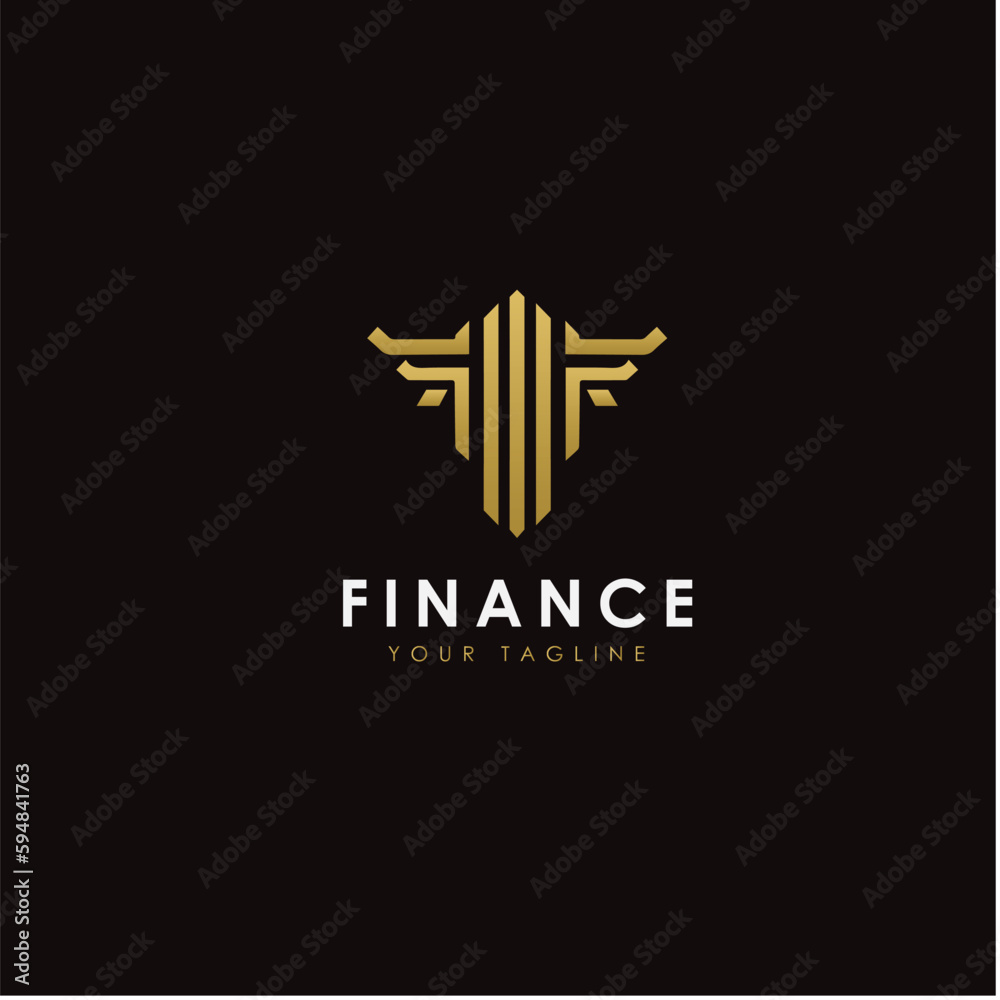 Golden T letter logo Golden T letter logo