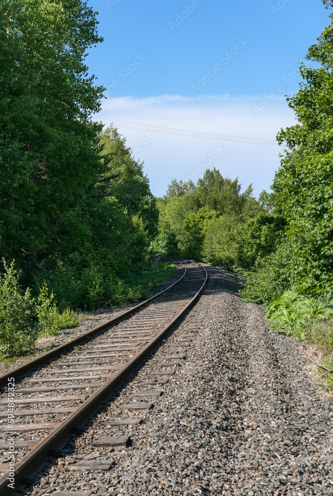 Obraz premium railway in the mountains