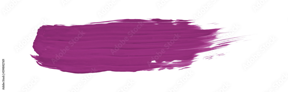 Shiny dark purple brush isolated on transparent background. dark purple brush