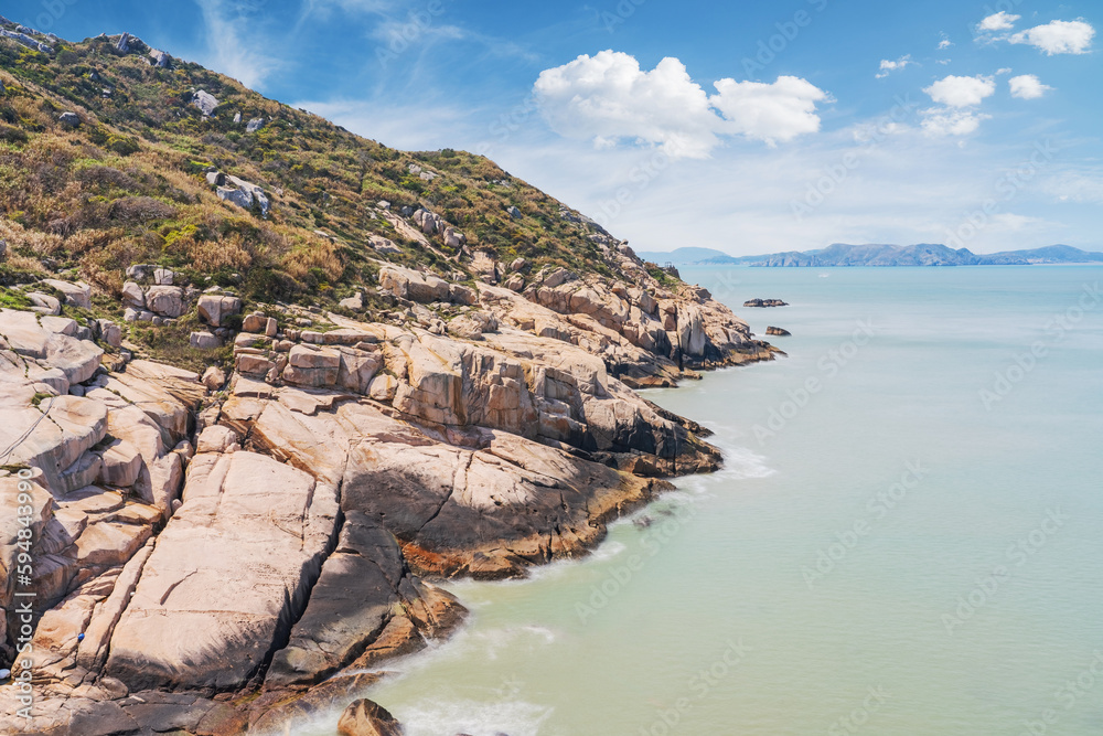 The reefs and coastal beauty of Dongji Island in Zhoushan City, Zhejiang Province, China The reefs and coastal beauty of Dongji Island in Zhoushan City, Zhejiang Province, China