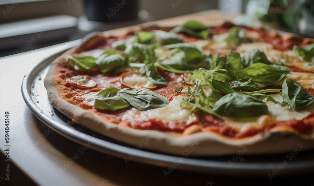 pizza on a plate pizza on a plate