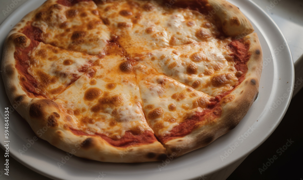 pizza on a plate pizza on a plate