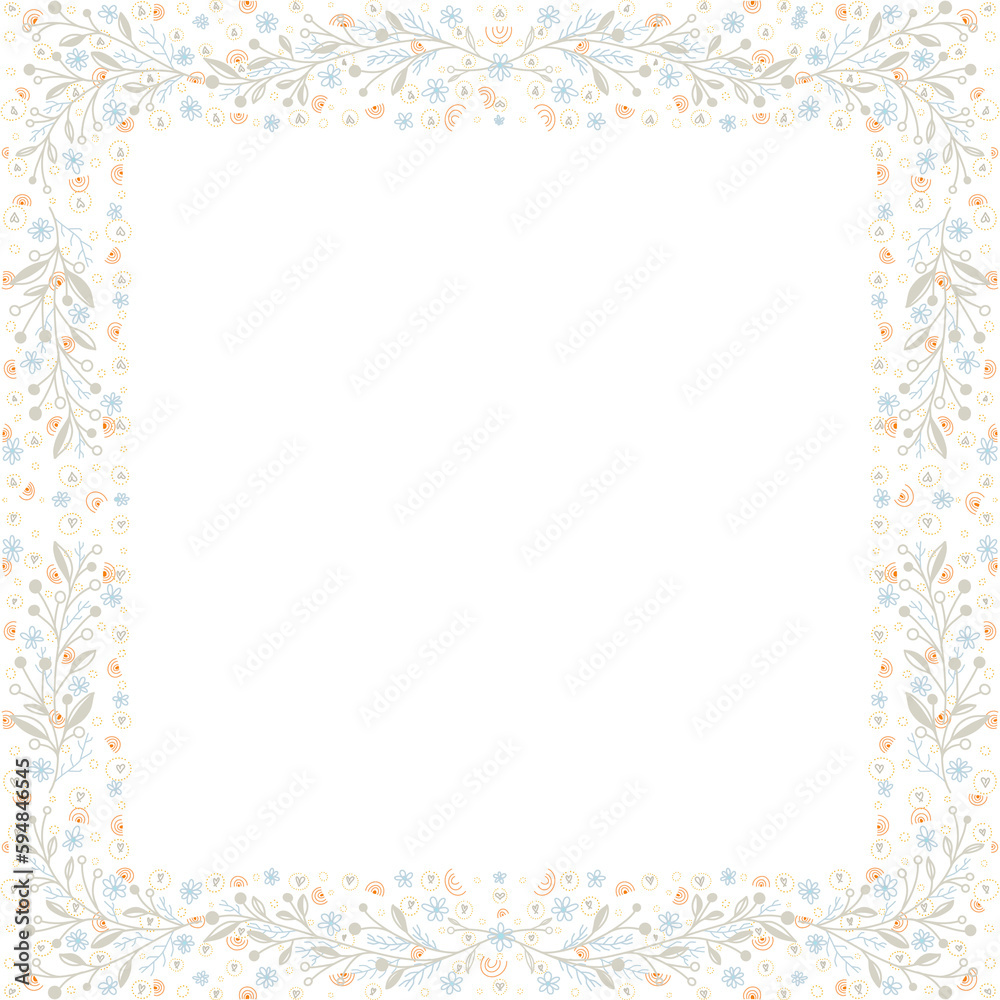 frame with flowers frame with flowers