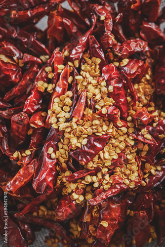 Vietnamese dried chilli, dried red chili peppers 