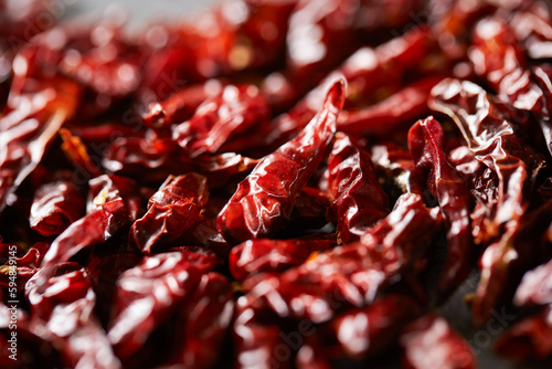 Photos Thai dried chilli, red hot chili peppers