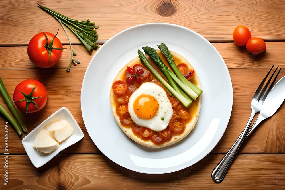 Top view of healthy egg for diet with tofu isolated on wooden background Top view of healthy egg for diet with tofu isolated on wooden background