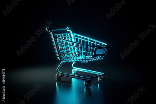 Shopping Trolley, Shopping Online Concept © rufous