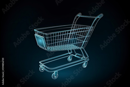 Shopping Trolley, Shopping Online Concept