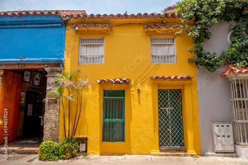 Street scenes in the heart of old Cartagena, Colombia. © Jeff Whyte