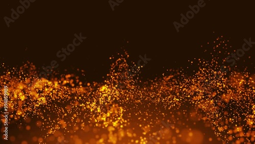 Orange Fire Particle Background Animation